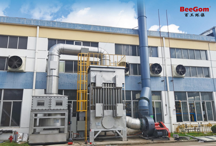 Case study of oil fume and exhaust gas in the heat treatment industry